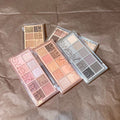12‑Shade Matte & Shimmer Eyeshadow Palette, Neutral Warm Tone Eye Makeup Palette