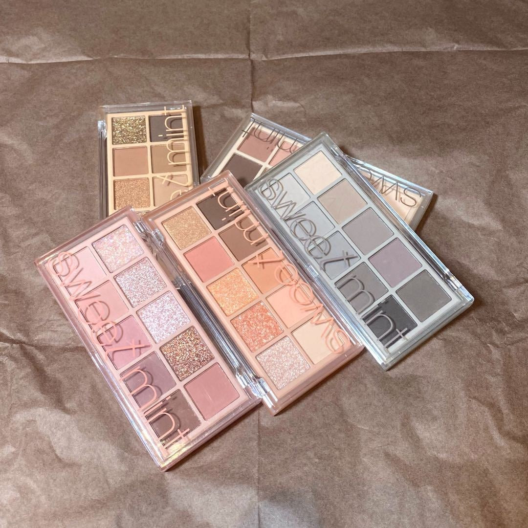 12‑Shade Matte & Shimmer Eyeshadow Palette, Neutral Warm Tone Eye Makeup Palette