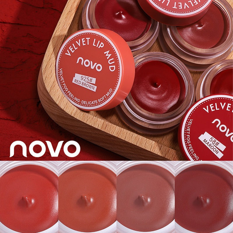Jar‑Type Velvet Lip Mud, Soft Fog Matte Lip Paste Multi Shade Lip Makeup