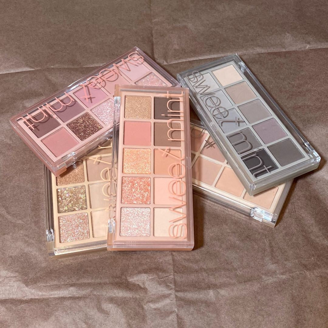 12‑Shade Matte & Shimmer Eyeshadow Palette, Neutral Warm Tone Eye Makeup Palette