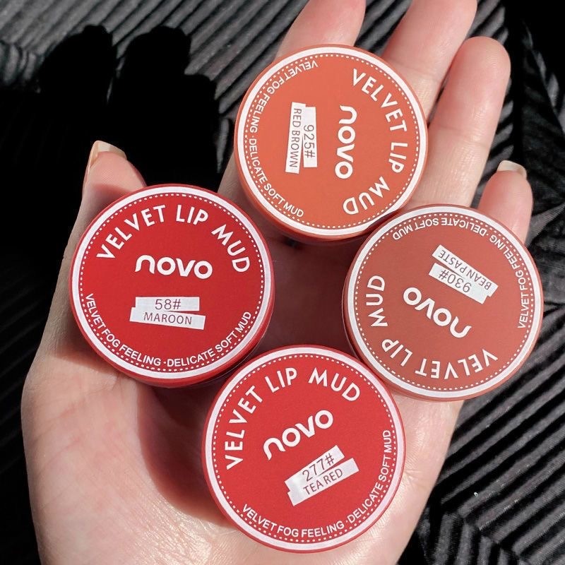 Jar‑Type Velvet Lip Mud, Soft Fog Matte Lip Paste Multi Shade Lip Makeup