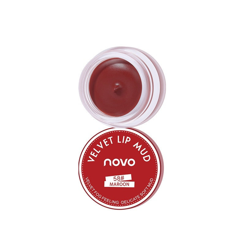 Jar‑Type Velvet Lip Mud, Soft Fog Matte Lip Paste Multi Shade Lip Makeup